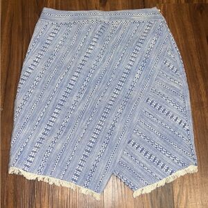 Blue/White LOFT Skirt.